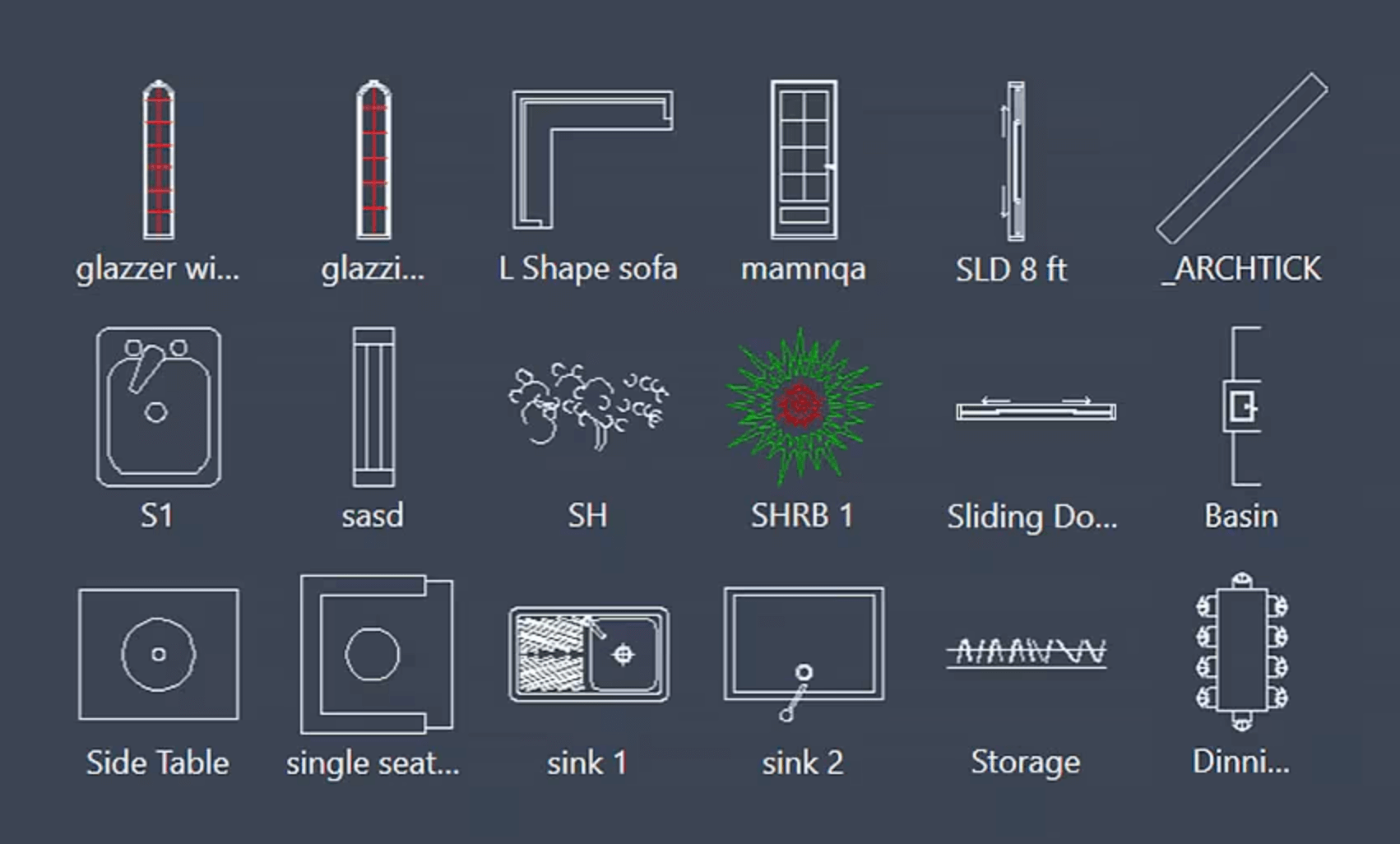 blocchi autocad